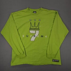 VTG Y2K Damani Dada Long Sleeve Green T-shirt Men's XL Boxy Dada Supreme 90s